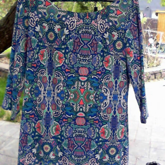 Laundry by Shelly Segal stretch shift dress in beautiful colours - Picture 2 of 4